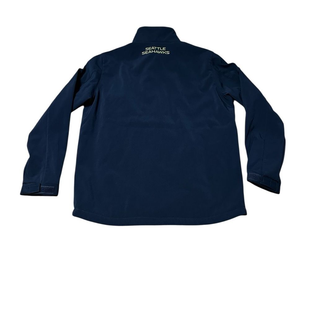 Seattle Seahawks Blue Jacket Men’s Large NFL Full Zip Soft Shell Super Bowl - Picture 3 of 10